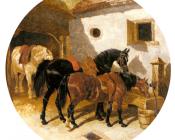 The Farmyard - 约翰·弗雷德里克·赫尔林